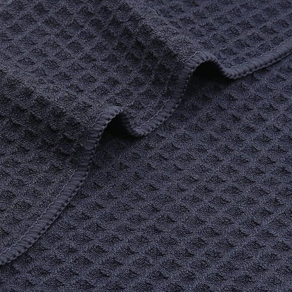 Microfiber Kitchen Dish Cloths Thick Dish Rags Cleaning Cloth Waffle Weave Washcloths Odor Free Ultra Absorbent 12Inch X 12Inch 7 Pack (Black)