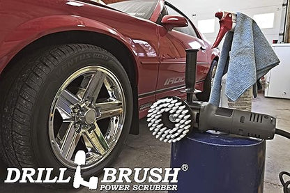 Polishing Scrub Brush - Carpet Cleaner Brush - Threaded Shaft Brush - Glass Cleaner Brush - Carpet Brush for Vehicles - Car Detailing Kit - Interior - Professional Car Detailing Kit for Vehicles