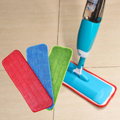Shappy 3 Pack Reusable Microfiber Mop Pads Spray Mop Replacement Heads Cleaning Pad for Wet Dry Reveal Mops Pads for Floor Cleaning 16.5 x 5.5 Inch