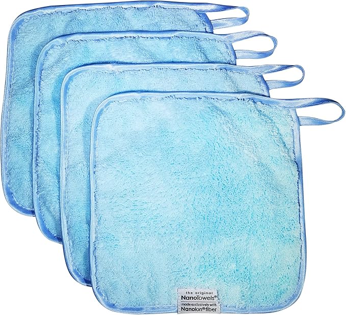 Life Miracle Nano Towels - Amazing Eco Fabric That Cleans Virtually Any Surface with Only Water. No More Paper Towels Or Toxic Chemicals | 4-Pack (8x8, Seashore Teal)