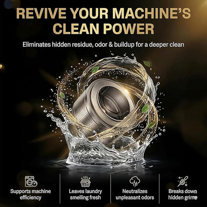 Washing Machine Cleaner Tablets XL – Heavy Duty Descaler and Deodorizer Tablets for HE Front Load and Top Load Washers – Powerful Washing Machine Cleaning Tablet – 12 XL Tablets, 1 Year Supply