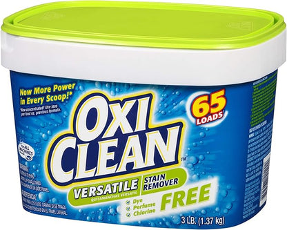 OxiClean Versatile Stain Remover Free, 3 lbs, Pack of 4