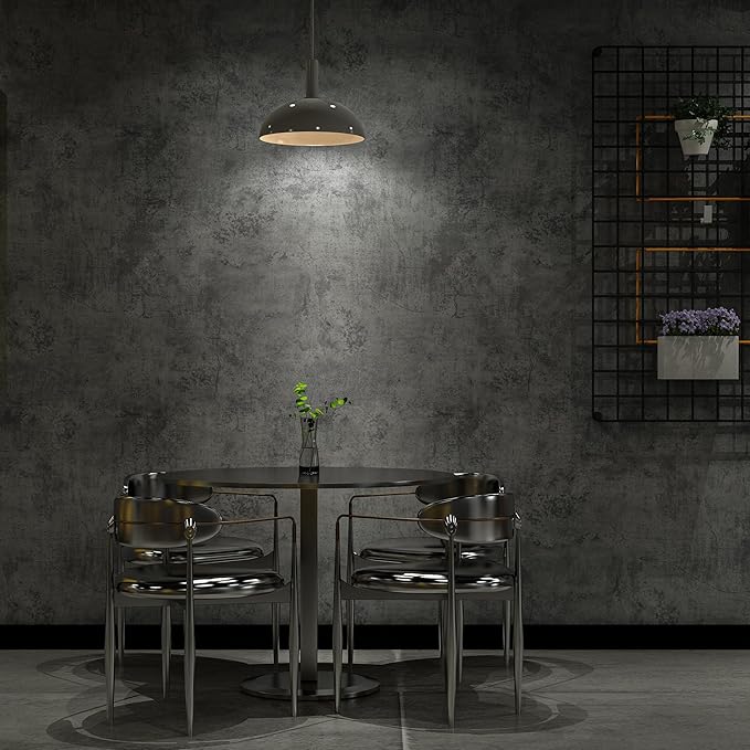 3yecao 16"×708" Large Size Thick Big Roll Faux Dark Blue Grey Concrete Wallpaper Peel and Stick Waterproof Gray Concrete Contact Paper Vinyl 3d Adhesive Cement Tile Sticker for Bedroom Store Gym Walls