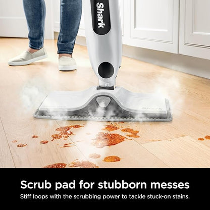 Shark Genuine Steam Mop Replacement Pads 2 Pack – 1 Dirt Grip & 1 Scrub Pad Included, Machine Washable, Designed for Sealed Hard Floors, Compatible with Shark S1000 & S2000 Series ONLY, 1153FCS2000
