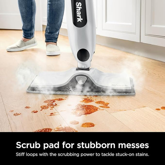 Shark Genuine Steam Mop Replacement Pads 2 Pack – 1 Dirt Grip & 1 Scrub Pad Included, Machine Washable, Designed for Sealed Hard Floors, Compatible with Shark S1000 & S2000 Series ONLY, 1153FCS2000