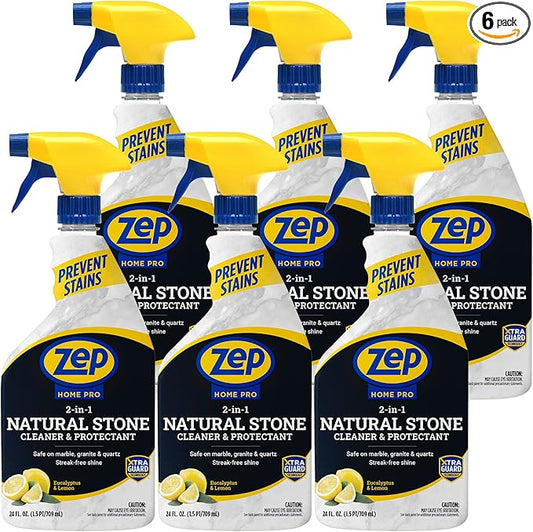 Zep NEW Home Pro 2-In-1 Marble, Granite & Stone Cleaner - 24 Fl. Oz. (Case of 6) - R49706 - Pro Trusted Cleaning Power: Now in Refreshing Scents & Family Friendly Formulas…