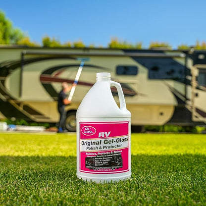 Kitchen & Bath Polish w/Carnauba Cleaner Wax Formulation for a Protective Coating - Removes Water Spots, Light Scratches & Stains While Restoring Color & Shine, 1-Gallon
