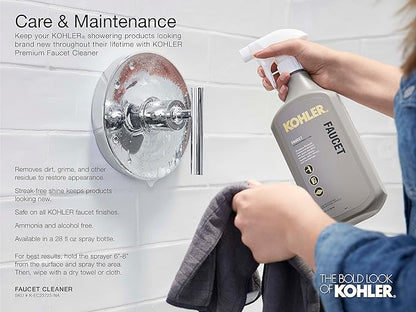 KOHLER 22165-G-AF Forte Multifunction Handshower, Handheld Showerhead with 3 Spray Settings, 1.75 GPM, Vibrant French Gold