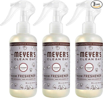 MRS. MEYER'S CLEAN DAY Room Spray, Lavender Scent, 8 Fl Oz Bottle - 3 Pack