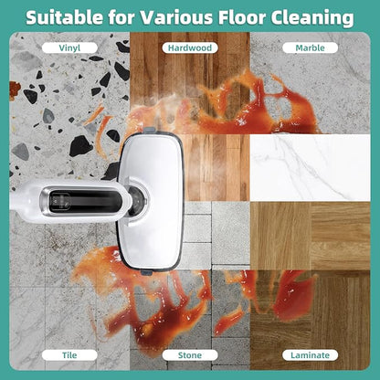 LOVECO 4 Pack Steam Mop Pads Compatible with Mxnsewr MX-C021, GorFanty GF-6610B/GF-6610 & Neugo NE033/NE033M Steam Mop, etc. Washable Microfiber Steam Mop Replacement Pads for Scratch-Free Deep Clean