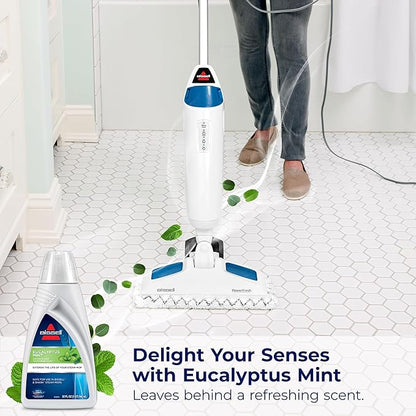 BISSELL EUCALYPTUS MINT DEMINERALIZED STEAM MOP WATER, 32 ounces, 1392, WHITE