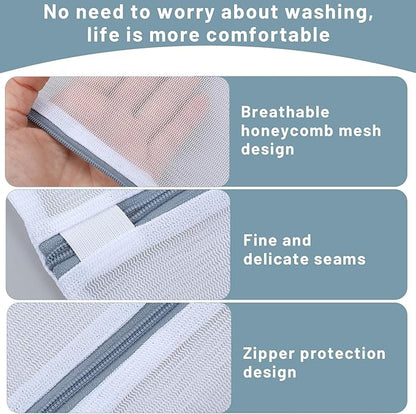 4pcs Net Mesh Washing Bags for Laundry Mesh Laundry Bags for Washing Machine Wash Durable Net Wash Bag for Delicates Room Essentials for College Dorm Travel (X Large, Large, Medium, Small)