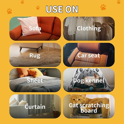 Pet Hair Removal Glove for Cats & Dogs, Electrostatic Pet Hair Gloves, Reusable Pet Hair Remover Tool, Animal Hair Remover for Furniture, Clothing, Couch, Carpet, Car Seat - 2PCS