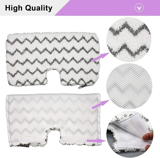 Extolife 6 Pack Steam Mop Pads Replacement for Shark Steam Pocket Mops S3501 S3601 S3972BRN S3550 S3801 S3901 S3601D S3801CO S3901D S3455K S2902 SE450 SE460