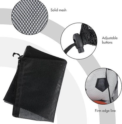 Berlune Large Mesh Laundry Bags, 24 x 36 Inch Bulk Wash Set with Drawstring for Commercial Use, Dorms, Vacation Rentals, Laundromats, Apartments & Facilities(Black,30)