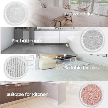 Upgraded 8 Pack Replacement Steam Mop Pads Kit Compatible with Shark S8201 S8001 S7001 S7201 S7000AMZ S7000 S7005 S7020 S7001C Series Steam & Scrub All-in-One Hard Floor Steam Mop