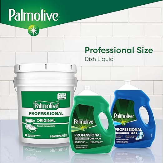 Palmolive Professional Dishwashing Liquid, Fresh Scent, 145 Oz Bottle, Pack of 4