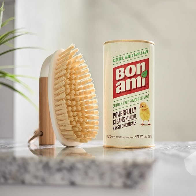 BON AMI Powder Cleanser for Kitchens & Bathrooms - All types of Surfaces, Cleans Grime & Dirt, Polishes Surfaces, Absorbs Odors (24 Pack)