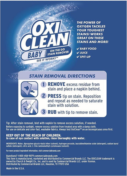 OxiClean Versatile Stain Remover Baby Stain Soaker, 3 lb