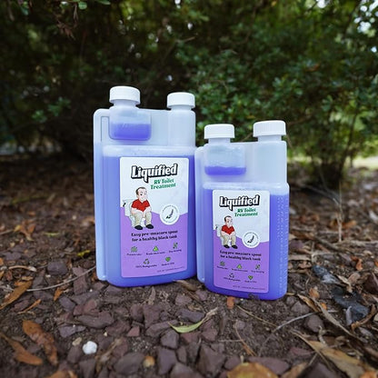 Liquified RV Toilet Treatment - Black Holding Tank Digester - Odor Eliminator - Lavender Scent - Matts RV Reviews (Lavender, 32oz)