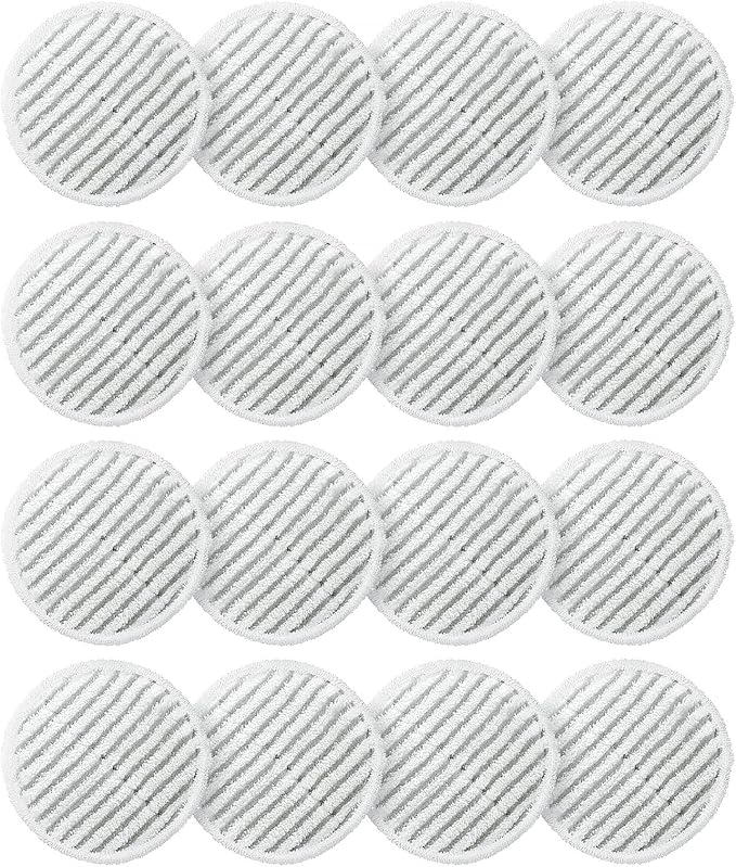 AIR U+ 16 Pack Replacement Steam Mop Pads for Shark S8201 S7001 S8001 S7201 S7000AMZ S7000 S7005 S7020 S7001C Steam Mop, Steam & Scrub All-in-One Scrubbing and Sanitizing, Dirt Grip Scrub Washable Pad