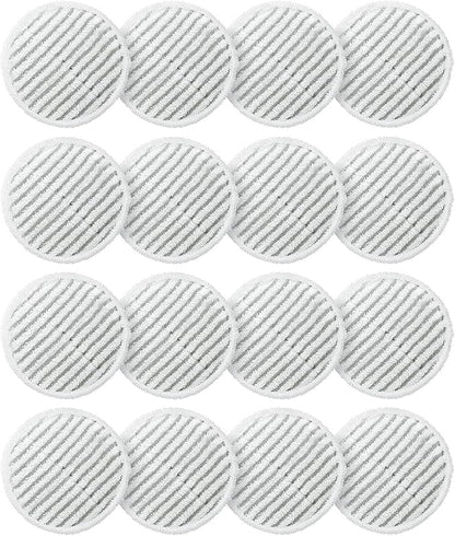 AIR U+ 16 Pack Replacement Steam Mop Pads for Shark S8201 S7001 S8001 S7201 S7000AMZ S7000 S7005 S7020 S7001C Steam Mop, Steam & Scrub All-in-One Scrubbing and Sanitizing, Dirt Grip Scrub Washable Pad
