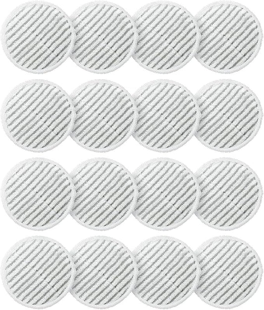 AIR U+ 16 Pack Replacement Steam Mop Pads for Shark S8201 S7001 S8001 S7201 S7000AMZ S7000 S7005 S7020 S7001C Steam Mop, Steam & Scrub All-in-One Scrubbing and Sanitizing, Dirt Grip Scrub Washable Pad