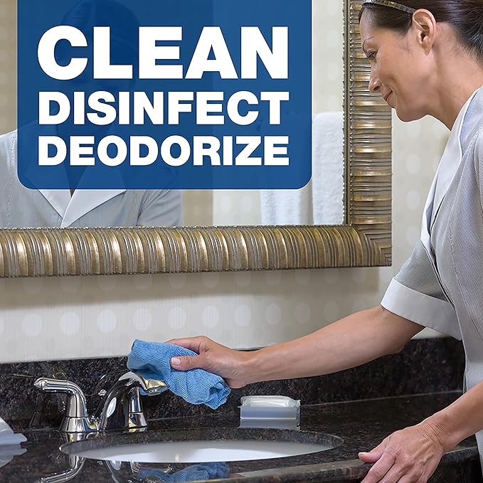 Hospital Grade Bulk Disinfecting Bathroom Sanitizer by Comet Professional, Multi-Purpose Spray Cleaner Wipes up Pathogens, for Commercial Use, 32 oz. (Case of 6)