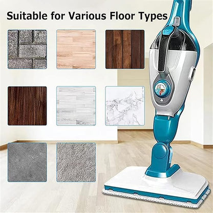6 Packs Replacement Mop Pads Compatible with Black & Decker Steam Mop SM1600 SM1610 SMP20 Series HSMC1361SGP BDH1855SM, Microfiber Reusable Washable Mop Pads for Floor Cleaning
