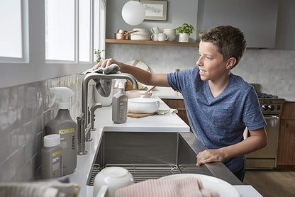 KOHLER K-23729-NA Stainless Steel Cleaner, Kitchen & Bathroom Cleaner, Polish & Protect Sinks & Other Surfaces, 8 FL Oz