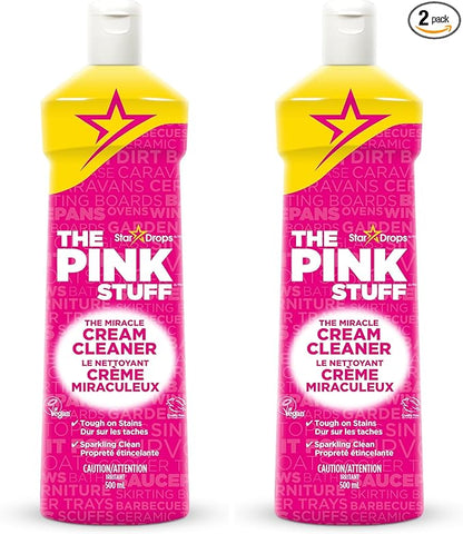 Stardrops - The Pink Stuff - The Miracle Cream Cleaner 16.91Fl Oz (Pack of 2)