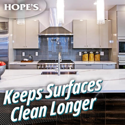 HOPE'S Perfect Quartz Countertop Cleaner, No Hazy Residue, Streak-Free, Safe on Food Contact Surfaces, Fragrance-Free, Sunscreen-Free, Counter Cleaner for All Brands of Quartz, 23 Fl Oz, Pack of 1