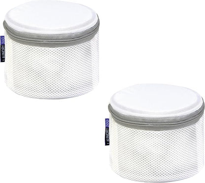 Laundry 360 2 Pack Bra Wash Bag | Laundry | Washing and Drying | Holds 4 Full Size Bras | Panties | Socks| Micro Mesh Fabric