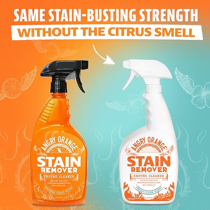 ANGRY ORANGE Fresh Scent and Citrus Stain Remover Bundle, 64 Fl Oz (Pack of 1)