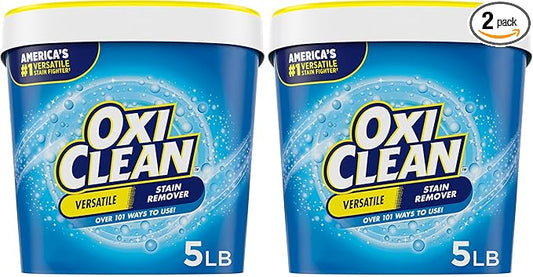 OxiClean Versatile Stain Remover Powder, 5 lb (Pack of 2)