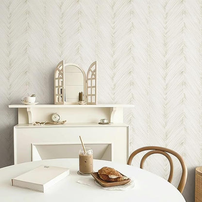 Modern Peel and Stick Wallpaper Boho Beige Contact Paper 17.3"x 480" Self-Adhesive Waterproof Neutral Wallpaper Vinyl Roll for Bathroom Bedroom Cabinets Décor