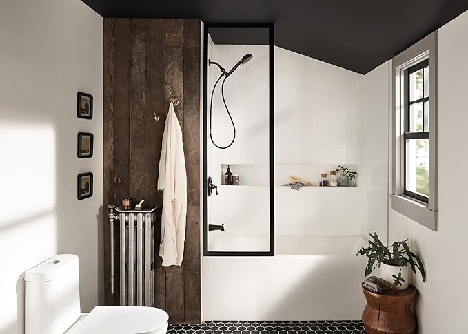 Moen Mediterranean Bronze Hydro Energetix High Pressure Shower Head with Handheld Sprayer Featuring 8 Spray Settings, 200H0BRB