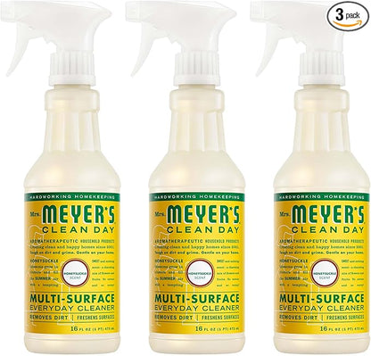 MRS. MEYER'S CLEAN DAY Multi-Surface Everyday Cleaner, Honeysuckle Scent, 16 Fl Oz Bottle - 3 Pack