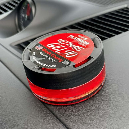 Paradise Air Platinum Series Ultimate Gel 90 Air Freshener for use in Auto, Home, Office, Bathroom, 30g, Black Cherry (2 Pack)
