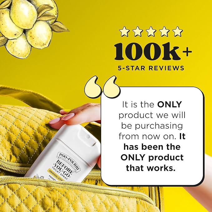 Poo-Pourri Before-You-Go Pocket Toilet Spray, Travel Essentials, Original Citrus, 1 Fl Oz 2 Pack, Up to 50 Uses, On-The-Go Bathroom Odor Deodorizer with Essential Oils, TSA Approved Size