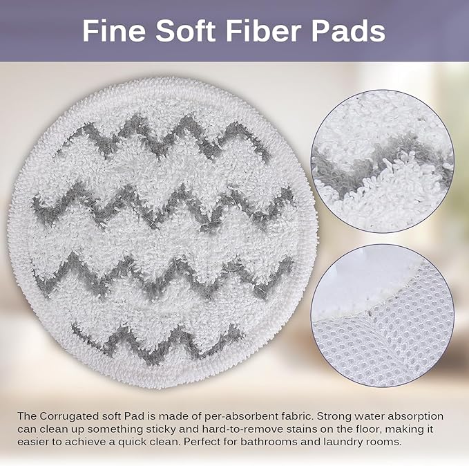 Sgizoku Steam Mop Replacement Pads for Shark S8201 S8001 S7000 S7000AMZ S7001 S7001TGT S7000 S7201 S7000C Series Steam & Scrub All-in-One Hard Floor Reusable Mop Head Refill - #: XKITP7000 (6+2+2+2)