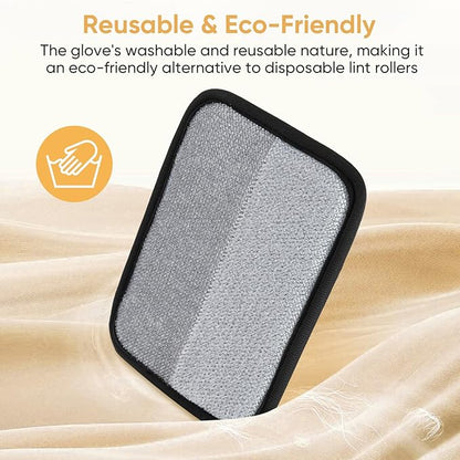 Pet Hair Remover, Electrostatic Pet Hair Removal Gloves, Reusable Cat & Dog Hair Remover for Couch, Furniture, Carpet, Curtain, Upgraded Animal Fur Removal Tool, Cat Grooming Gloves-2 PCS