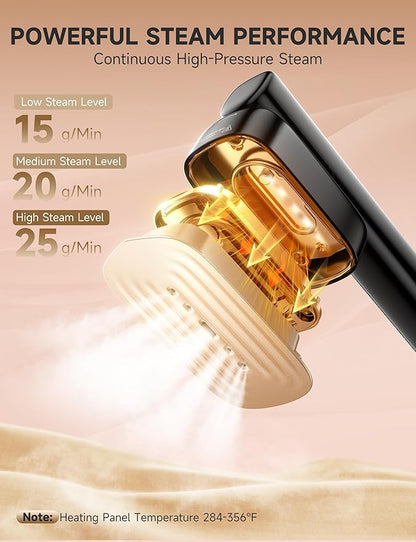 Travel Steamer for Clothes, Portable Handheld Design, Clothing Wrinkles Remover, Strong Penetrating Steam, 1200W Powerful 2 In 1 Steamer & Iron, 100ml Big Capacity, Home, Office, Travel
