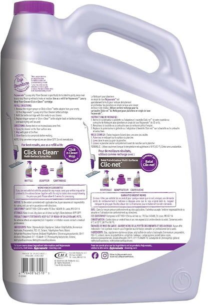 Rejuvenate Luxury Vinyl Floor Cleaner Refill, 1 Gallon, Gently Cleans and Revitalizes Luxury Vinyl Floors, 2 Pack