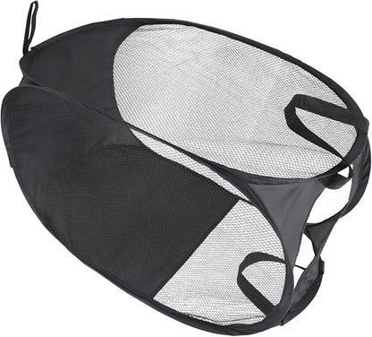 GLEAVI -resistant Folding Laundry Hamper Mesh Pop up Basket Large Capacity Clothes Organizer Storage Pouch