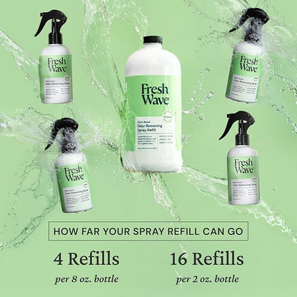 Fresh Wave Original Scent Odor Eliminator Spray & Air Freshener Refill, 32 fl. oz. (Pack of 2)