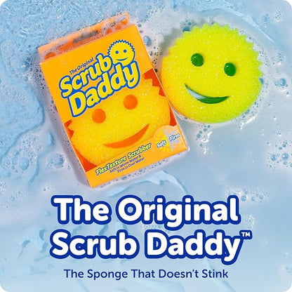 Scrub Daddy Scratch-Free Multipurpose Kitchen Sponges - Bulk Dish Sponges for Kitchen, Bathroom, Household Cleaning & More - Made with BPA-Free Polymer Foam (9 Count)