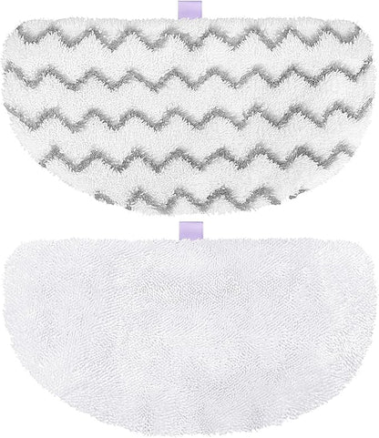 Tidy Monster 2 Pack Replacement Steam Mop Pads Compatible with Bissell PowerFresh Steam Mop, Fits Models 1940, 1806, 1544, 1440, Microfiber Scrubbing Pads for Sealed Hard Floors (1 Scrub + 1 Soft)