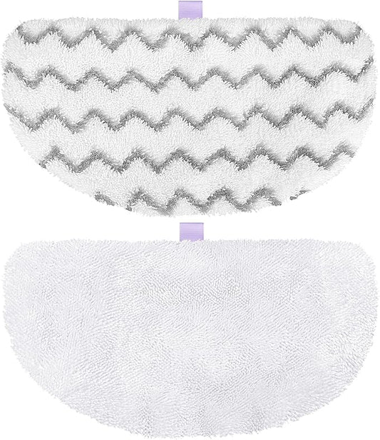 Tidy Monster 2 Pack Replacement Steam Mop Pads Compatible with Bissell PowerFresh Steam Mop, Fits Models 1940, 1806, 1544, 1440, Microfiber Scrubbing Pads for Sealed Hard Floors (1 Scrub + 1 Soft)