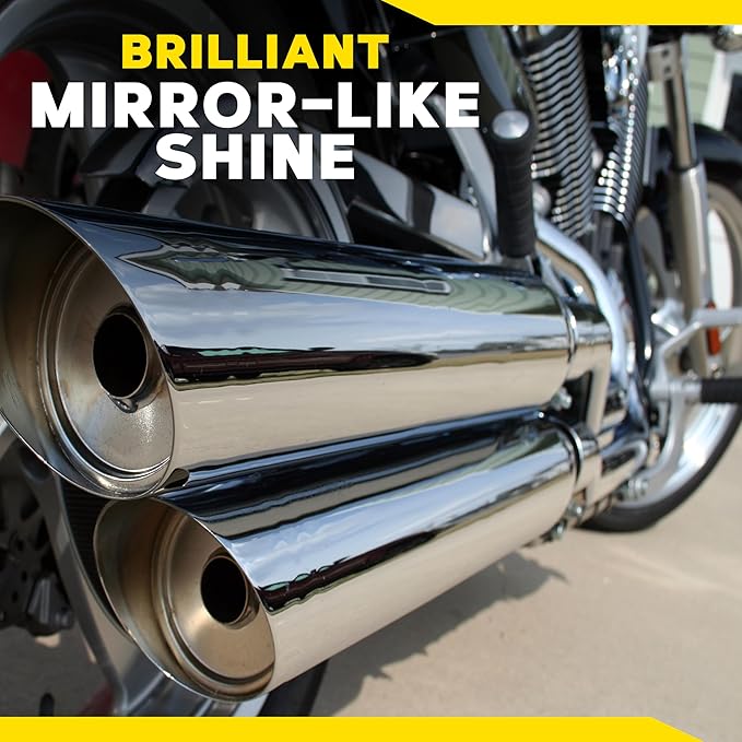 Meguiar's G211606 Metal Polish, Safe for All Uncoated Metals, Removes Stains and Swirls for a Quick and Easy Clean, Restores Shine, Pairs Well with Our Wheel Polisher Tool, 6 Oz